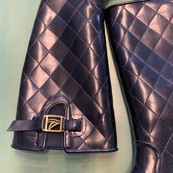 Sperry Top Siders US 7 Tall Black Rain boots Rubber boots - Picture 7 of 10